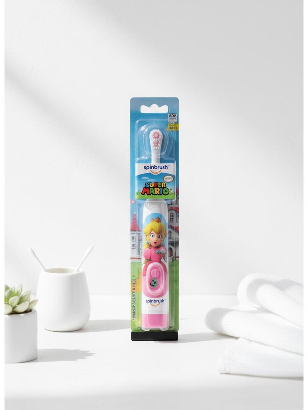 Spinbrush Super Mario Princess Peach Electric Toothbrush